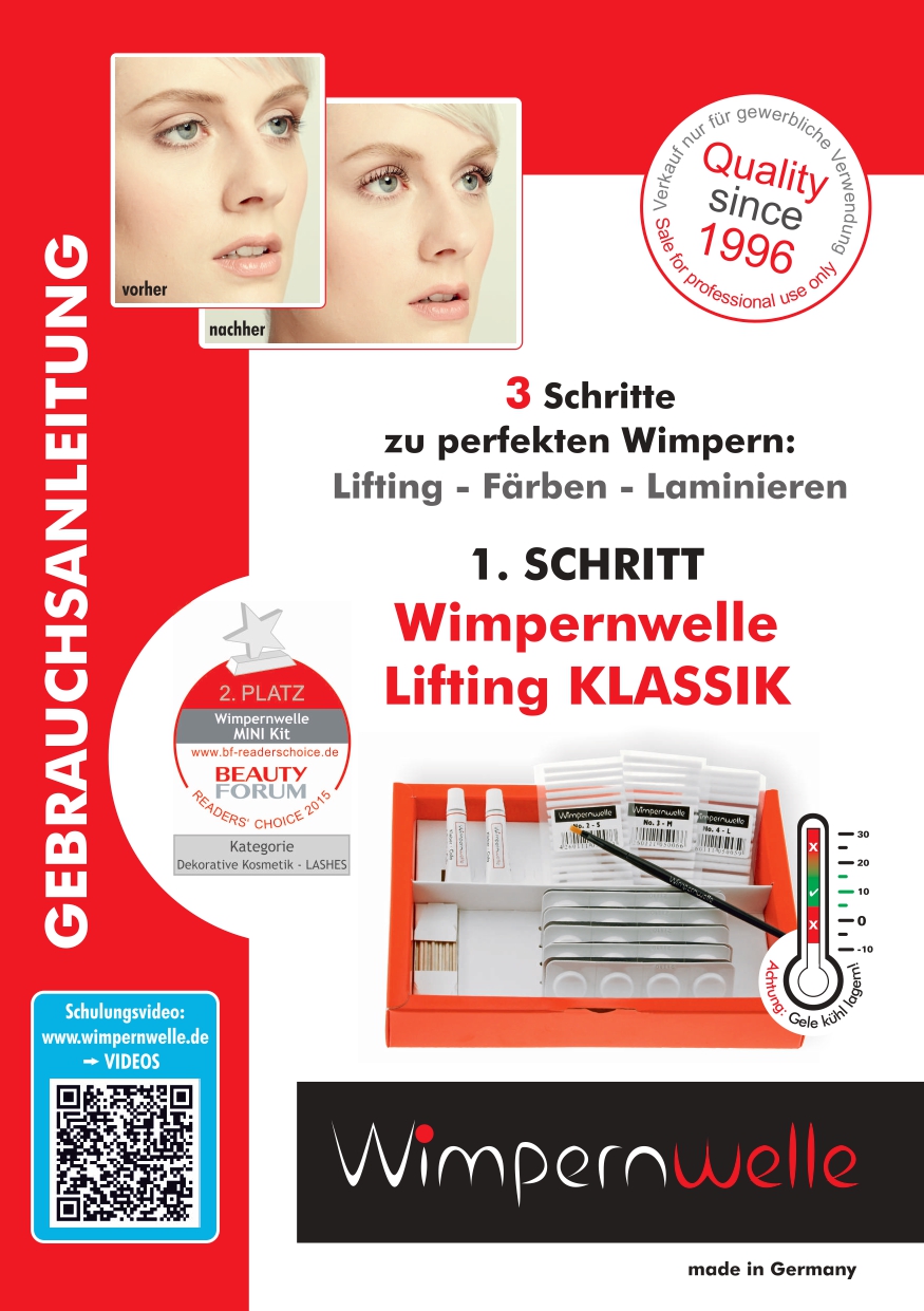 Anleitung Wimpernlifting KLASSIK