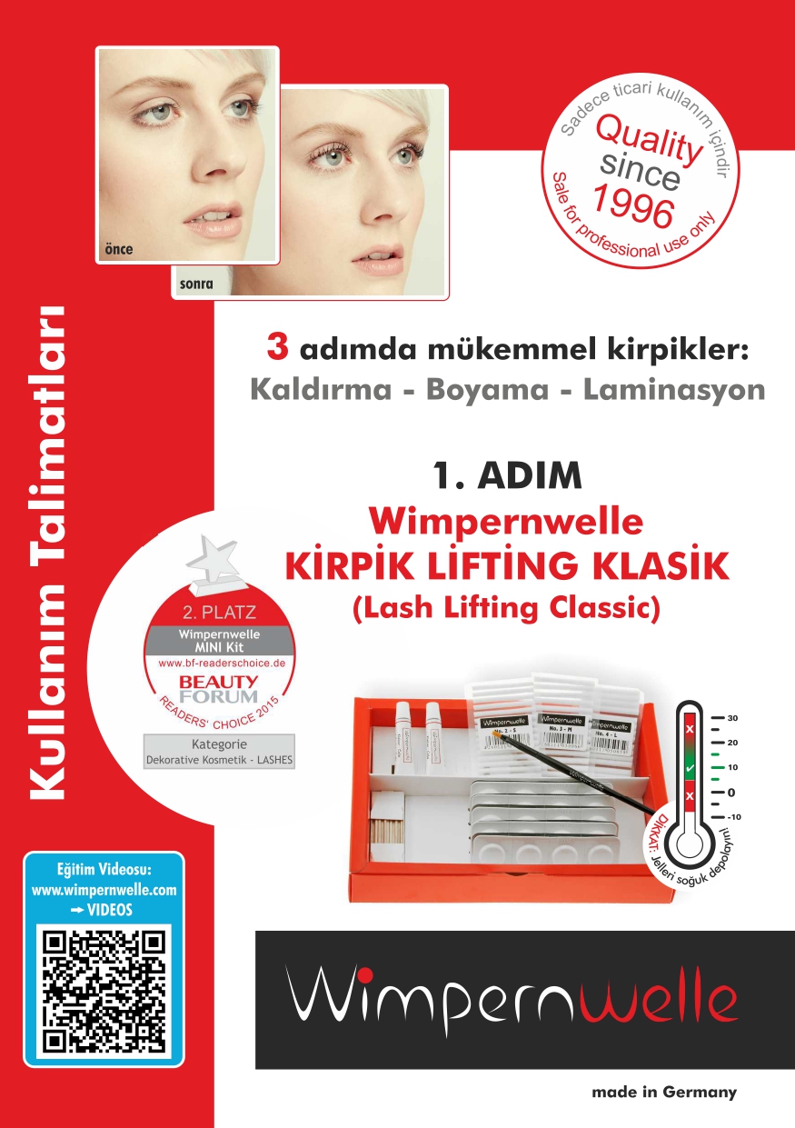 Talimat kirpik kaldırma klasiği